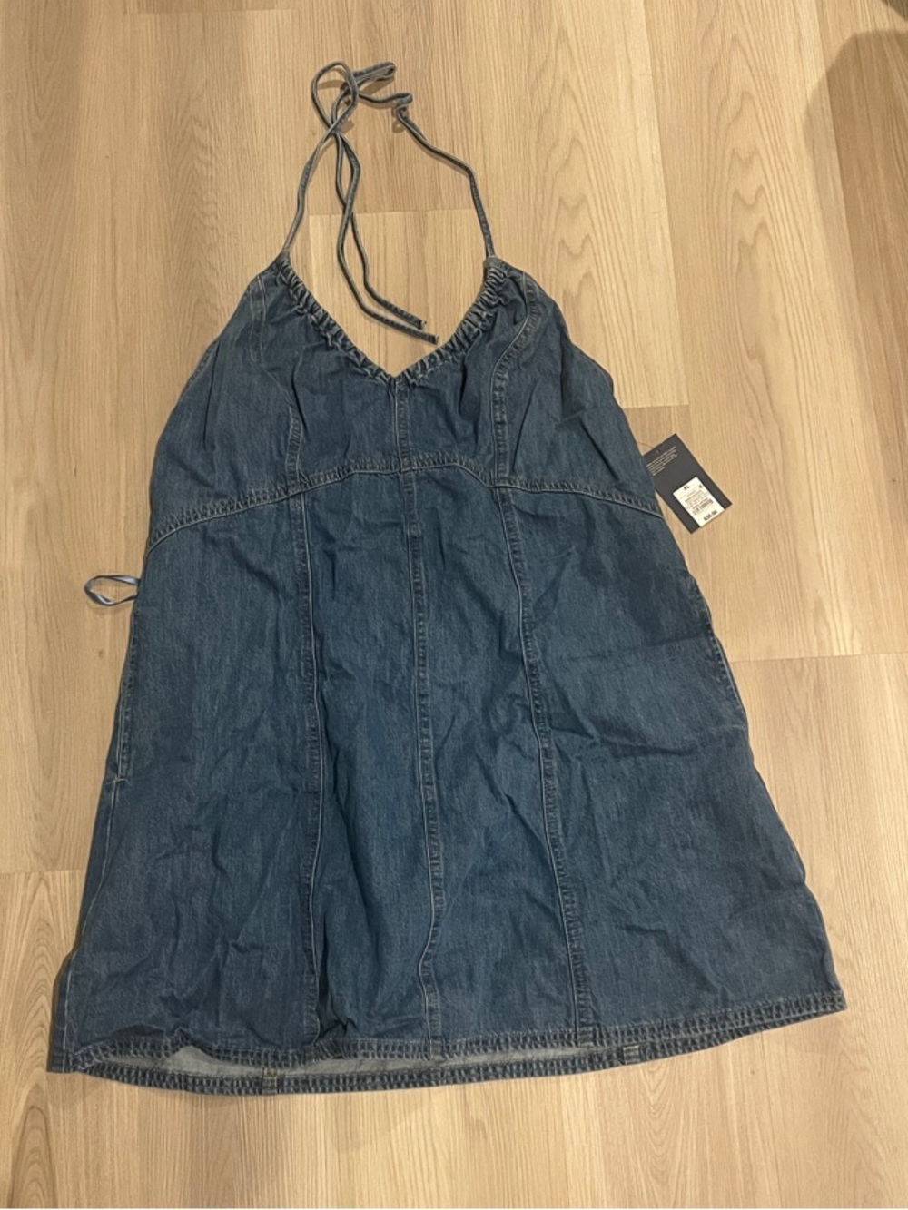 Universal Thread Denim Halter Camisole Top - Blue